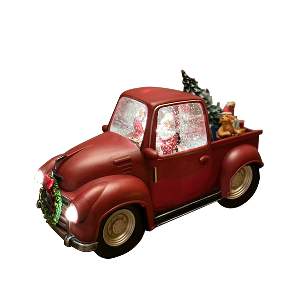 クリスマスウォーターグローブ【Santa in Car】